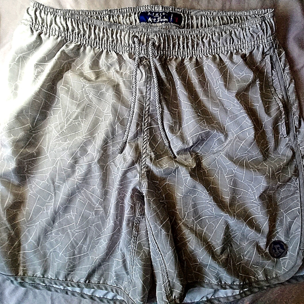 Mister Mr. Swim Gray Fallout Swimtrunks Size Men's XL